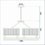 Lampa Wisząca z Kryształami APP789-6C