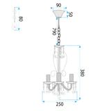 Deckenleuchte EBT011-3CP CHROME