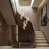 LAMPA SUFITOWA WISZĄCA LED G178-3CP ZŁOTA