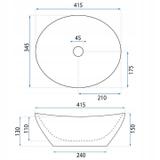 Countertop washbasin Basaro Atena