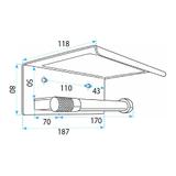 Държач за тоалетна хартия с рафт 39105A ORI Titan