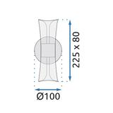 Wandlampe LED G029-W Black