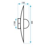 Wandlampe APP1420-W BLACK ROSE GOLD