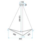 Lamp LED APP1776-CP Brush Gold