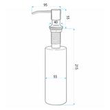 Дозатор жидкости для кухонной мойки Rea LON Brush Nickel