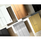 Toilet Flush Button K011A-Q Rea T White Glass