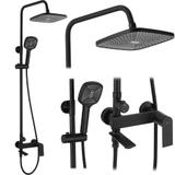 REA STORM dušas komplekts BLACK MAT