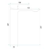 REA Drop Mešalnik za umivalnik Brush Gold High