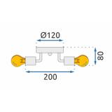 Lampe Black APP701-3C