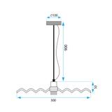 Deckenlampe APP1453-1CP Gold