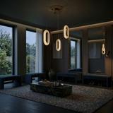 LAMPA SUFITOWA WISZĄCA LED G173-3CP ZŁOTA