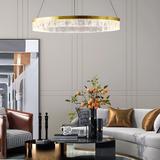 Lampa wisząca LHJ046-CP 50 cm ZŁOTA