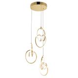 LED-Hängeleuchte G082-3CPR Gold