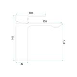 Bathroom faucet Rea Drop Titan low