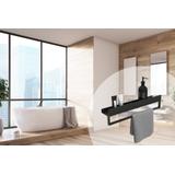 Bathroom shelf SF01 60cm black matt