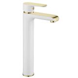 Rubinetto da lavabo Rea Bloom White Gold high