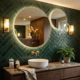 Veidrodis LED R-9045 90cm + 45cm