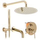 Built-in shower set Rea Lungo Gold + BOX