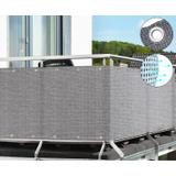 OSŁONA BALKONOWA SZARA 1X6M PE