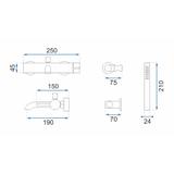 Bathroom faucet Rea Lungo  Gold