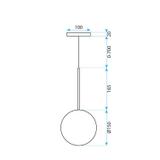 Hängelampe Kugel 15cm APP1682-1CP