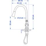 Смесител за кухня  Rea Deco Old Black High