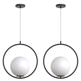 Hängelampe gold G110-1W BLACK WHITE