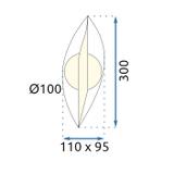 Wandlampe LED G031-W Gold