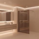 Stena za prhanje Rea Flexi Brown / Titan 120