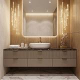 Umywalka nablatowa Rea CLEO 61 Gold Edge