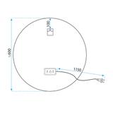 Lustro ścienne LED SOFT 60