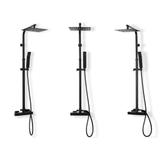 Thermostatic shower set Rea  FENIX Milan Black Mat