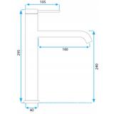 Waschbeckenarmatur Rea CLIF GOLD BRUSH