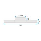 Deckenleuchte LHJ075-C BLACK/WHITE