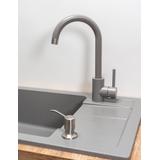 Nils graniittinen pesuallas, metallinharmaa, 5-in-1 setti