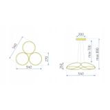 Lampe LED APP793-CP BLACK FLAT