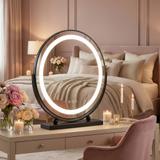 Zrkadlo LED MAKE-UP Black 40 cm