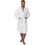 Bathrobe MEN King White collar L/XL