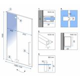 Douchedeur Rea FARGO BLACK MAT 110