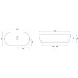 REA Amelia Marmo Kiiltävä pesuallas työtasolle