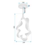 Lampe LED G013-1CP WHITE/GOLD