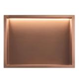 UGRADBENA KUPAONSKA POLICA LED 30x45 brush copper