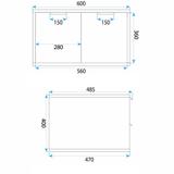 Waschtischunterschrank Rea Core 60cm Beige