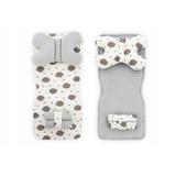 Mata do wózka dwustronna 4w1 White/Grey Cloud