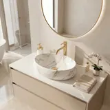 Νιπτήρας πάγκου Rea Linda Lava Mat Μ 48.5 x Π 34 x Υ 14.5