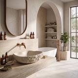 Opzetwastafel Rea Isla Warm Beige