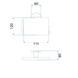 Uchwyt na papier 16101 Aristo Brush Nickle