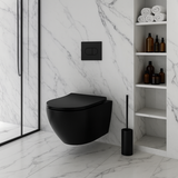 Misa WC podwieszana Rea Carlo Mini Tornado NF CZARNA MATOWA