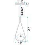 GLASKUGEL HÄNGELEUCHTE G111-1W SCHWARZ E27