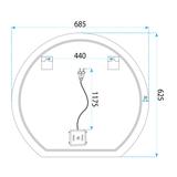 Miroir LED 70cm Fabio